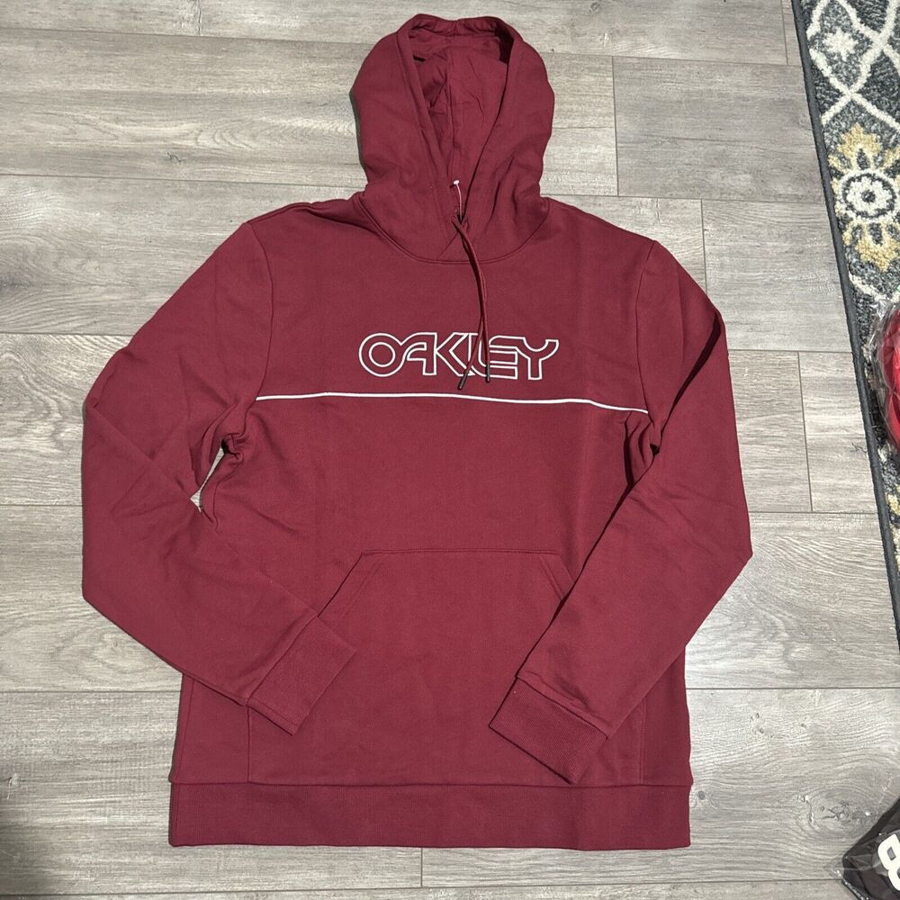 Oakley Club House B1B Po Hoodie Men's Sweatshirt, Iron Red , M